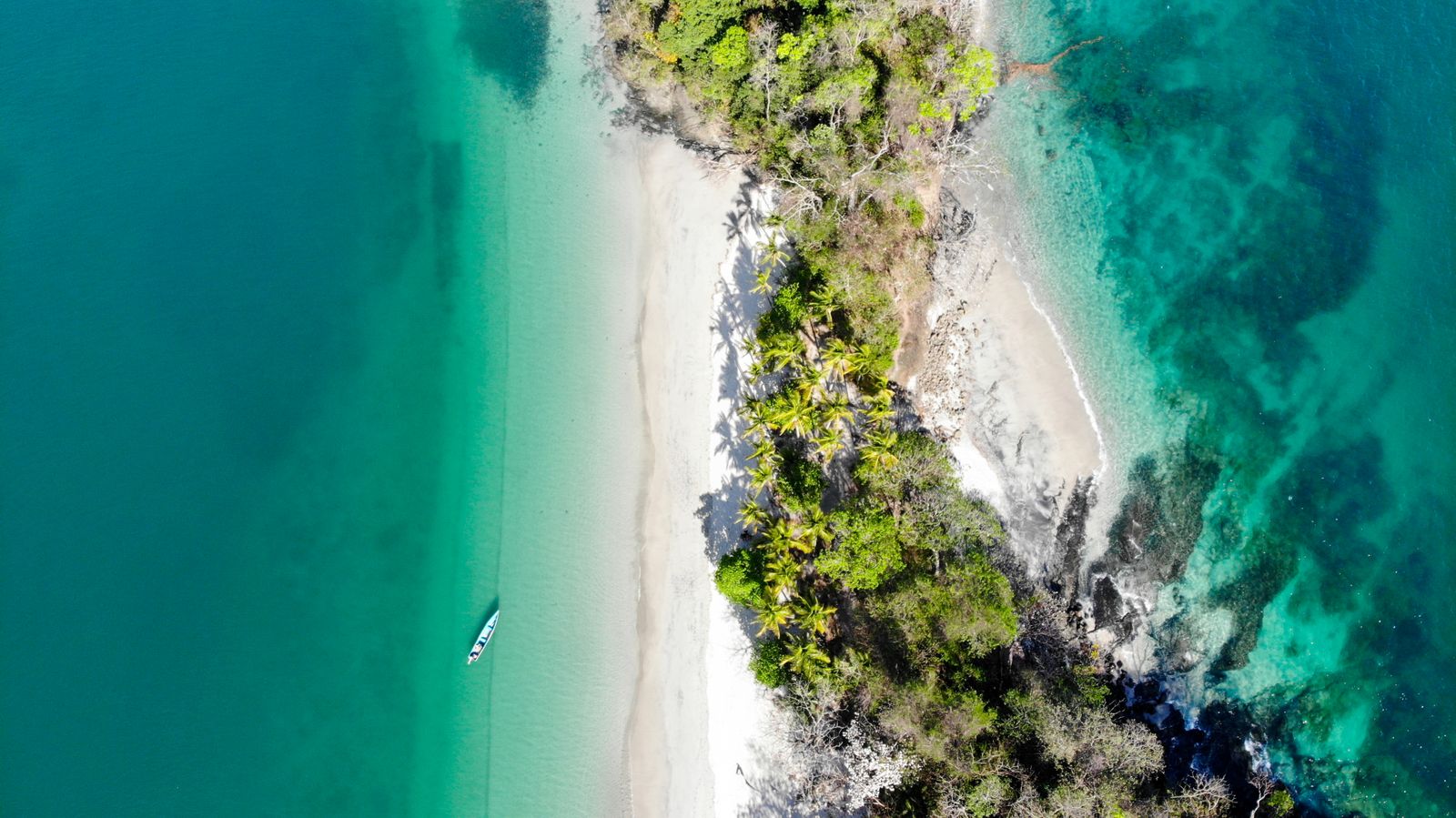 A secluded, jungle-fringed stretch of Pacific coastline